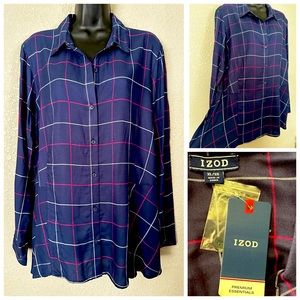 XL - New! Gorgeous Flowy Button-Up Tunic Fall Top